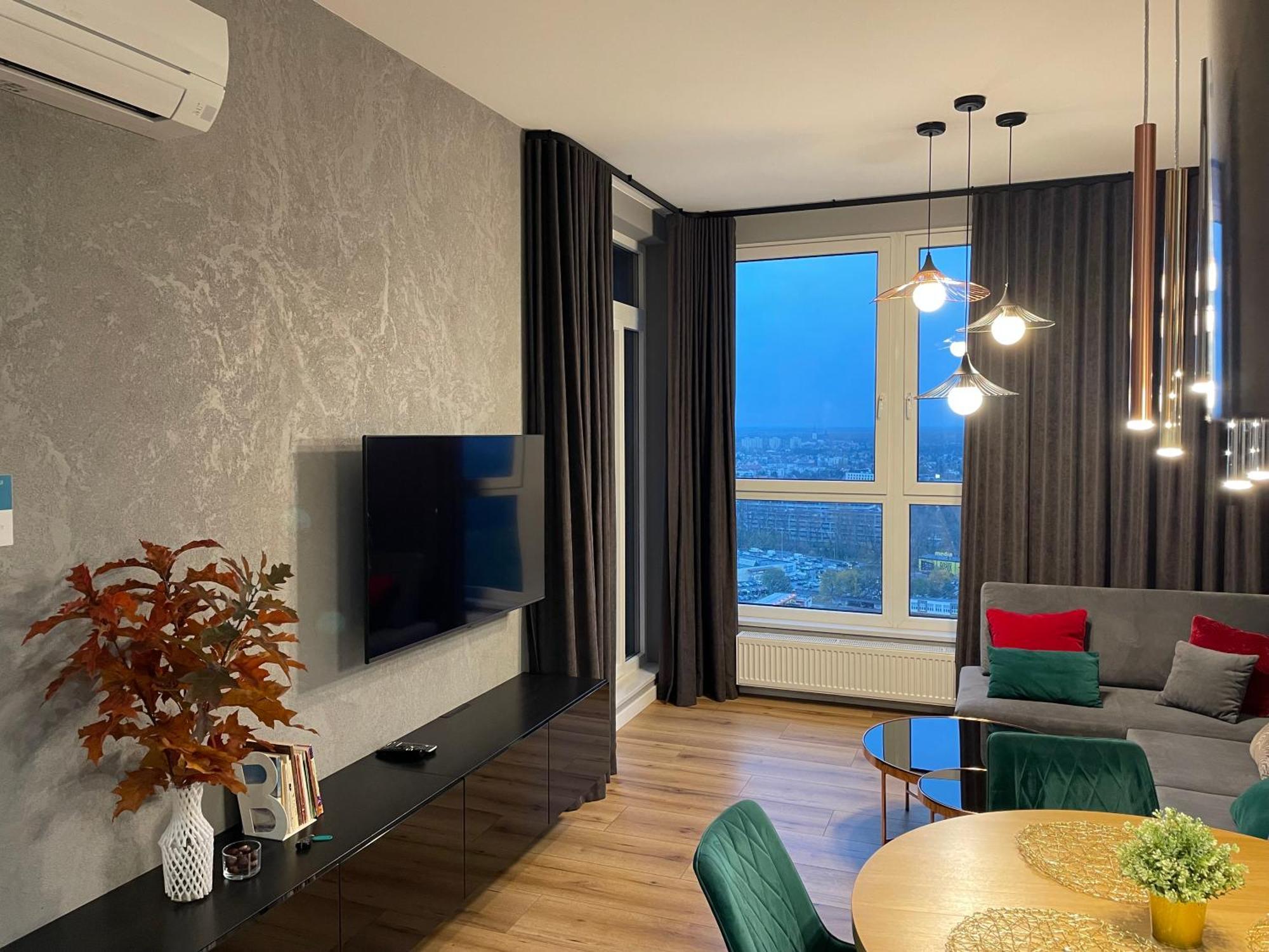 Praga 23Rd Floor High-Class Apartment Warsaw Luaran gambar